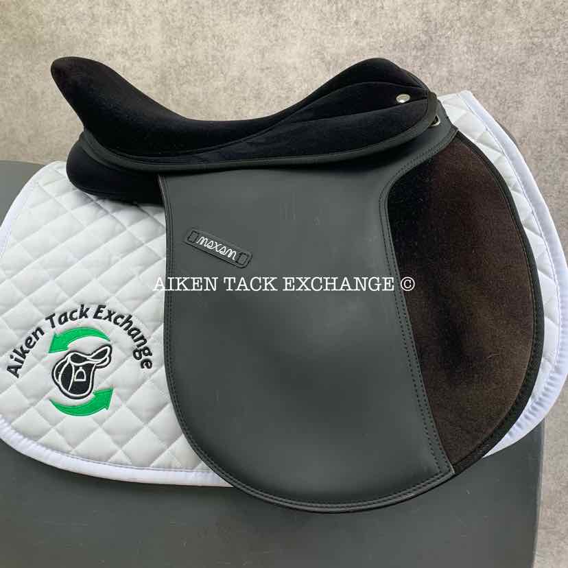 **SOLD** Thorowgood Maxam All Purpose Saddle, 17" Seat, Extra Wide Tree, Wool Flocked Panels