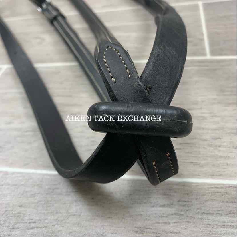 CWD Raised Fancy Stitched Hunter Martingale, Black, Size 3 - Full