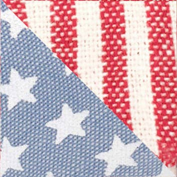 Stars and Stripes Summer Memorial Day Dog Bow Tie: Standard