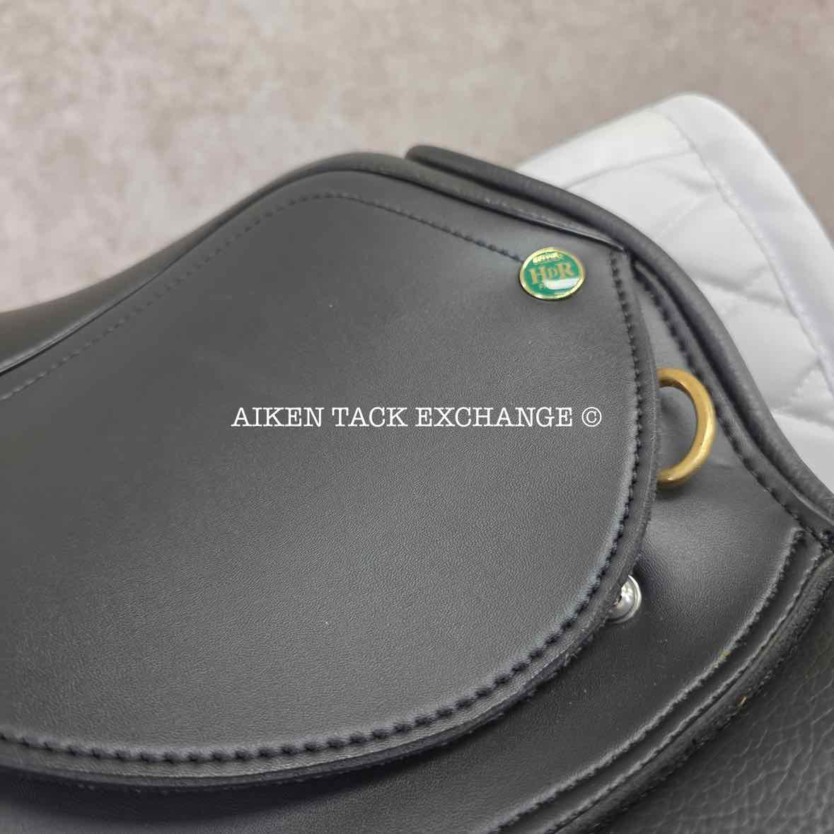 HDR - Henri de Rivel Vegan-X IGP Dressage Saddle, 17.5" Seat, Adjustable Tree - Changeable Gullet, Wool Flocked Panels