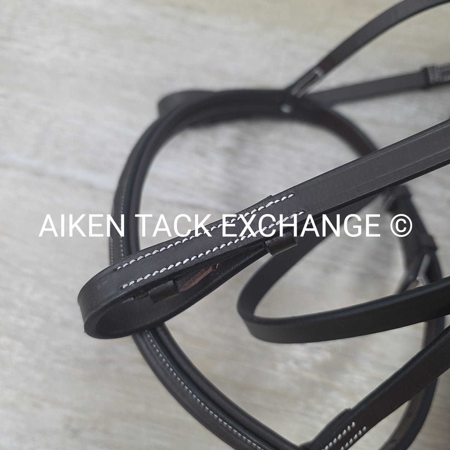 HDR Pro Mono Crown Fancy Stitch Padded Bridle with Reins, Havana Size Full/Horse