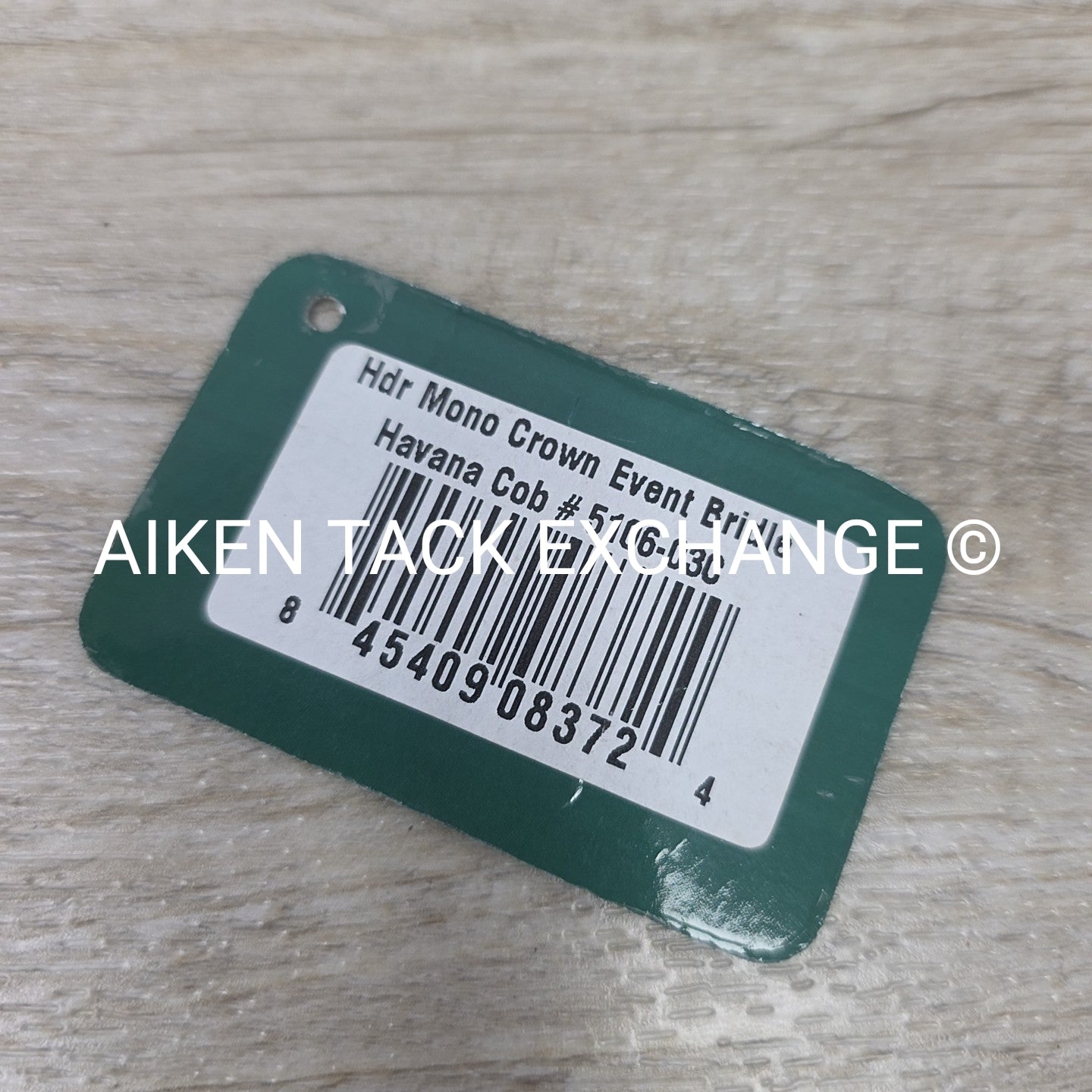 HDR Pro Mono Crown Flash Bridle with Rubber Reins, Havana, Size Cob