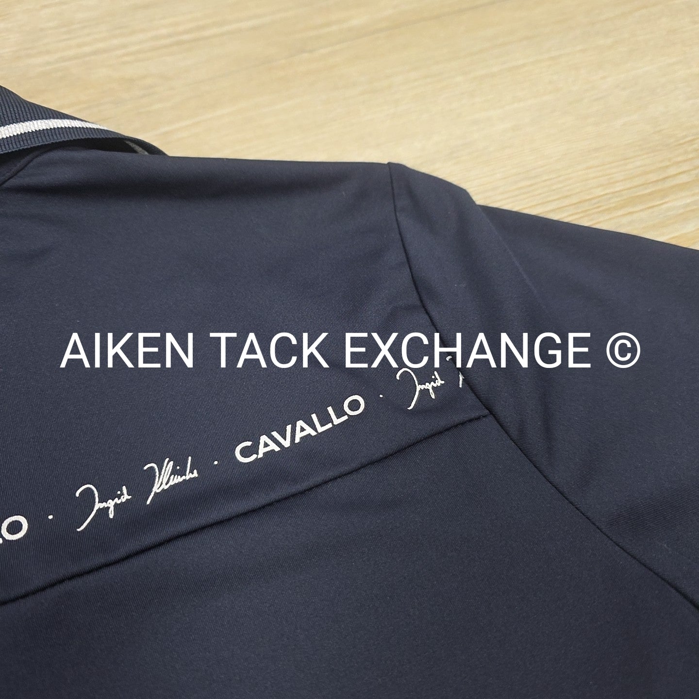 Ingrid Klimke by Cavallo Short Sleeve Polo Top, Size 38