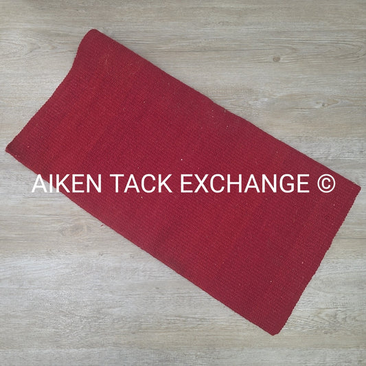 Tahoe Tack Heavy Duty Solid New Zealand Wool Saddle Blanket, 36" x 34"
