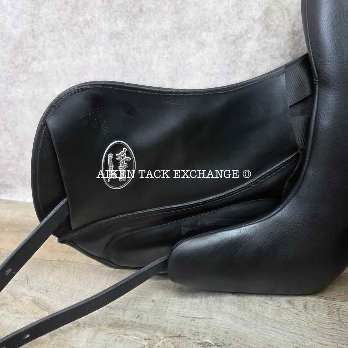 2020 Custom Saddlery Wolfgang Gemini R Monoflap Dressage Saddle, 17.5" Seat, Adjustable Tree, Wool Flocked Panels