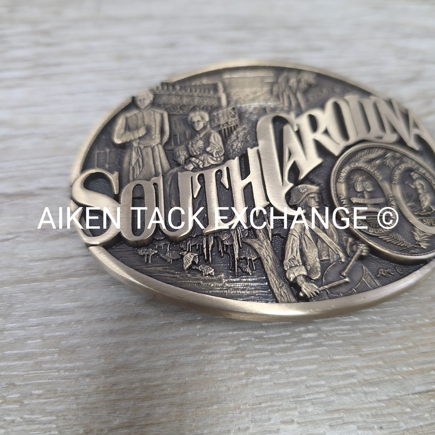 South Carolina Brass Belt Buckle