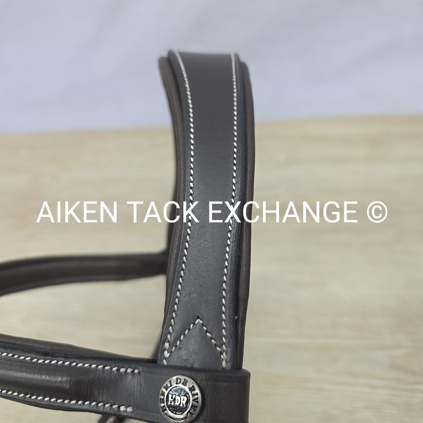 HDR Pro Mono Crown Padded Bridle with Reins, Havana, Size Cob