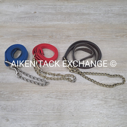 BARGAIN BUNDLE: 3 Lead Ropes w/ Chains, 2 Nylon, 1 Leather