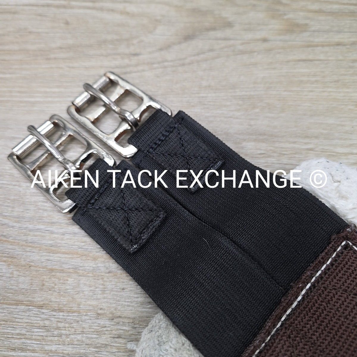 Equine Healthcare International Fleece Girth, Double End Elastic, Brown, 48"