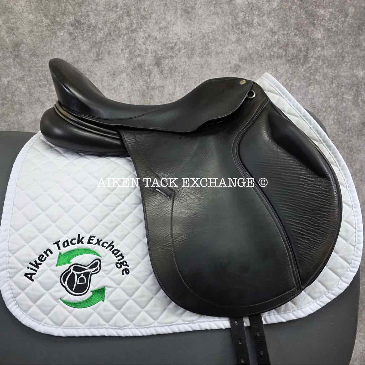 2012 DK Saddlery Liberty Monoflap All Purpose Jump Saddle, 17.5" Seat, Medium Wide Tree, Wool Flocked Panels