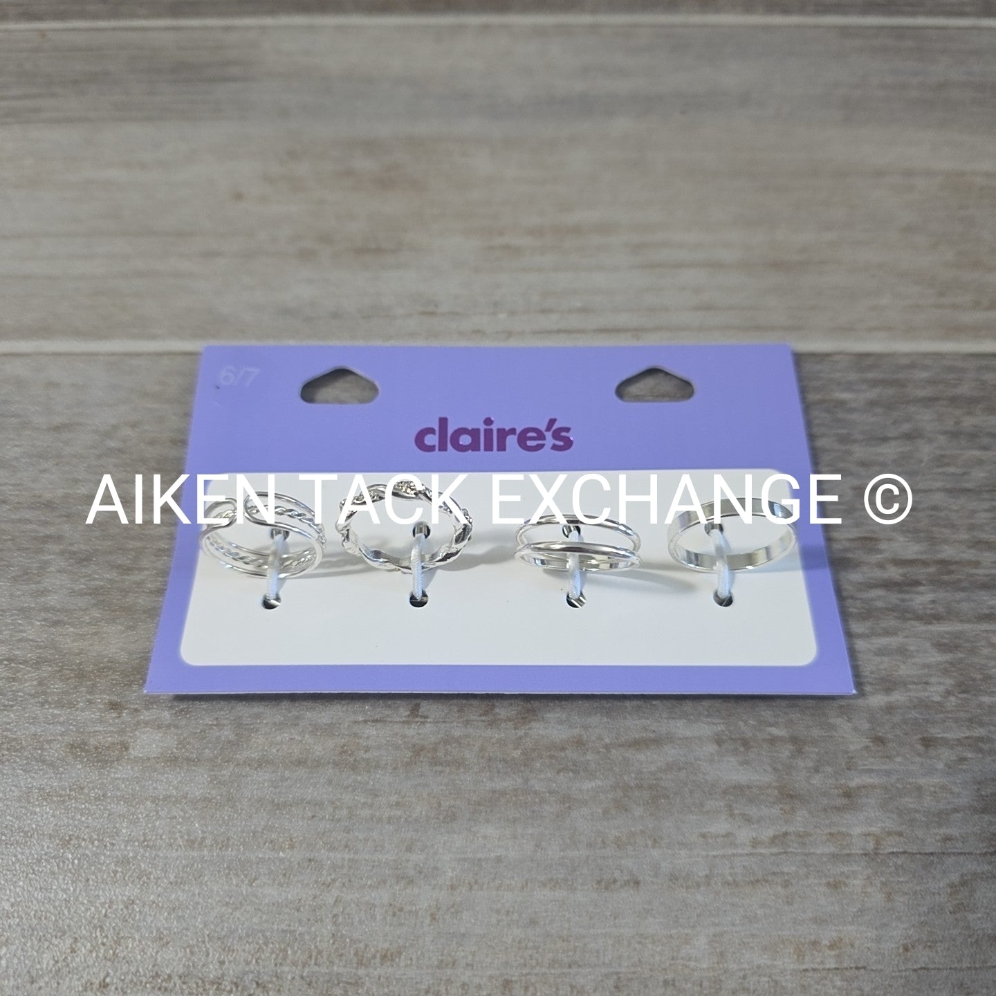 Claire's Ring Set (4) - Size 6/7