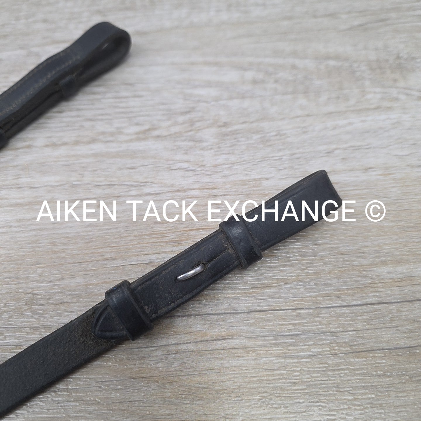 BARGAIN BUNDLE: 2 Pairs Leather Reins with Hand Grips, Black