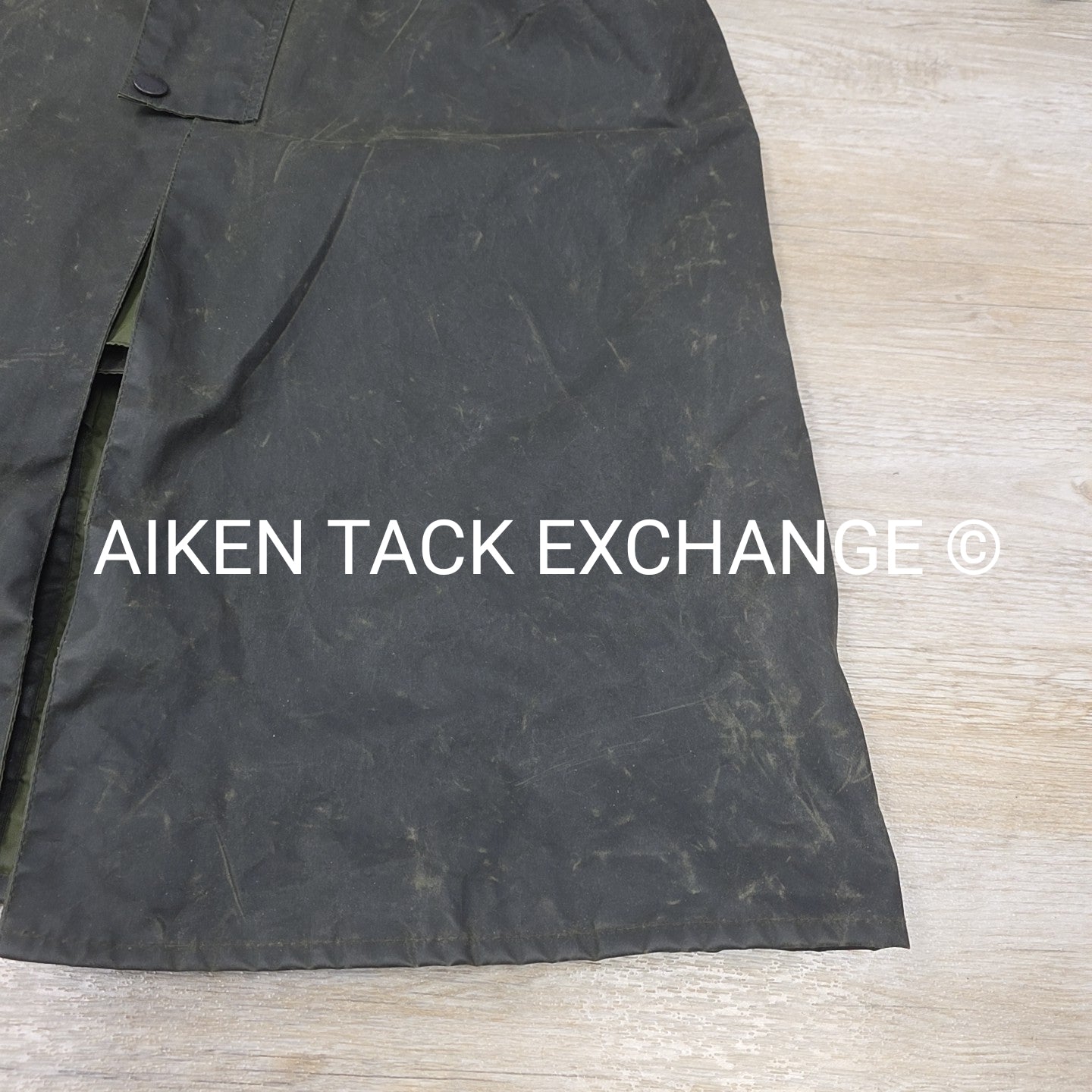 Barbour Burghley Waxed Trench Coat, Size 38