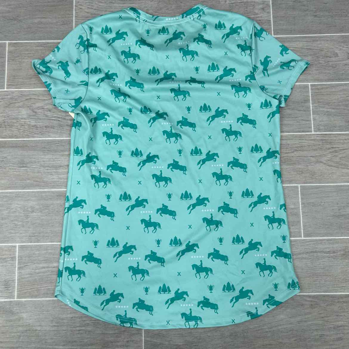 Short Sleeve Polyester Shirt, Women's XL