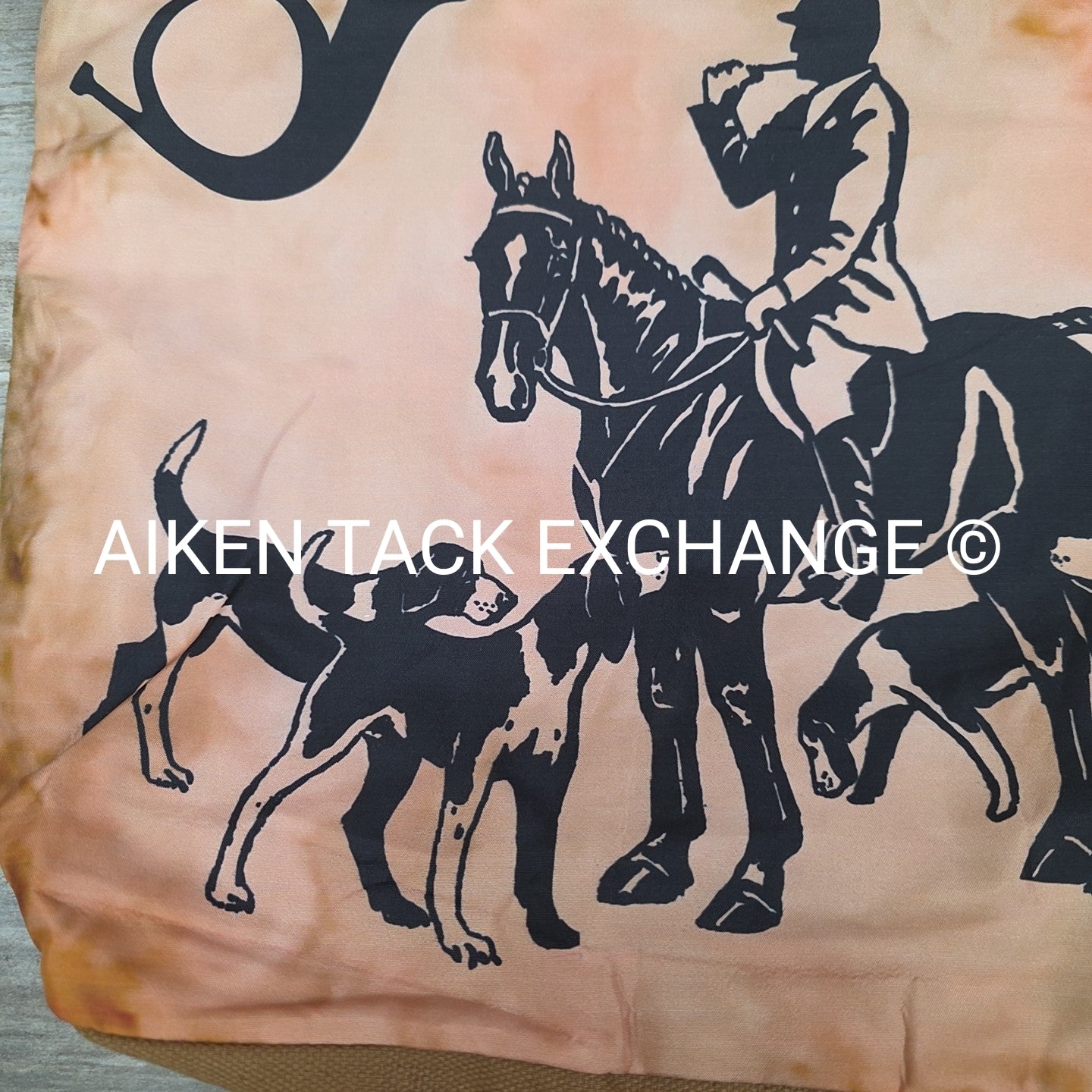 Canvas Foxhunting Tote Bag