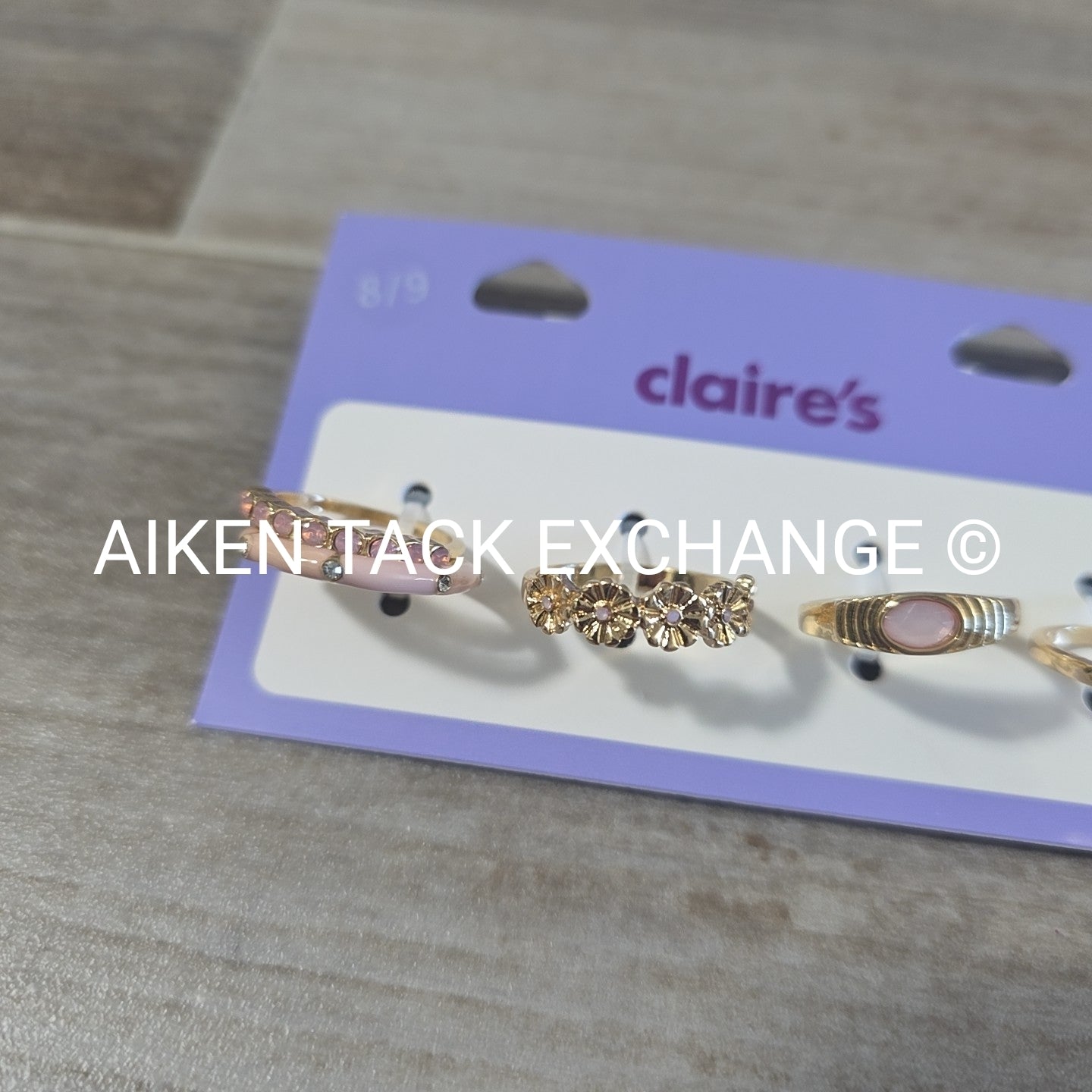 Claire's Ring Set (4) - Size 8/9