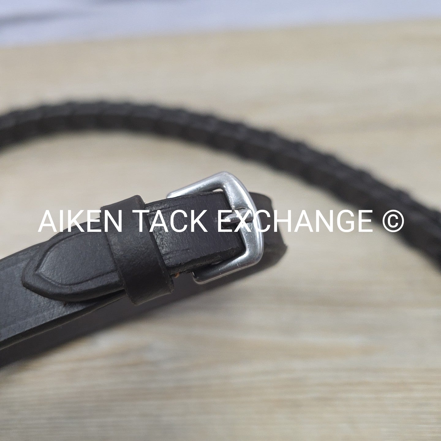 Bobby's English Tack Flat Laced Reins, Brown, 54"