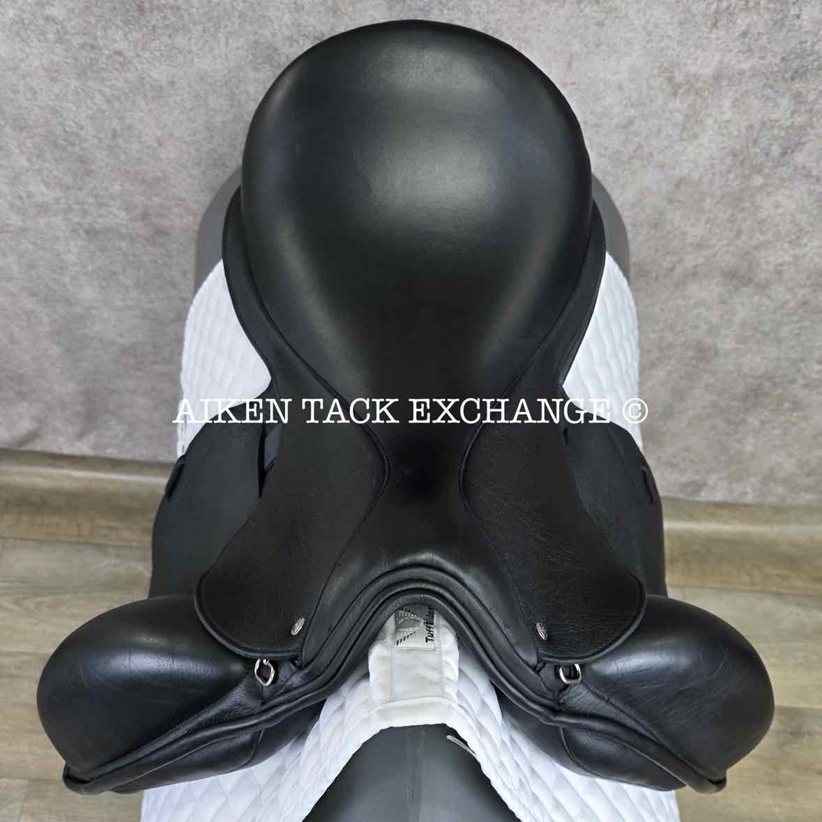 2019 Custom Saddlery Icon Flight Monoflap Dressage Saddle, 18" Seat, Adjustable Tree, Wool Flocked Panels