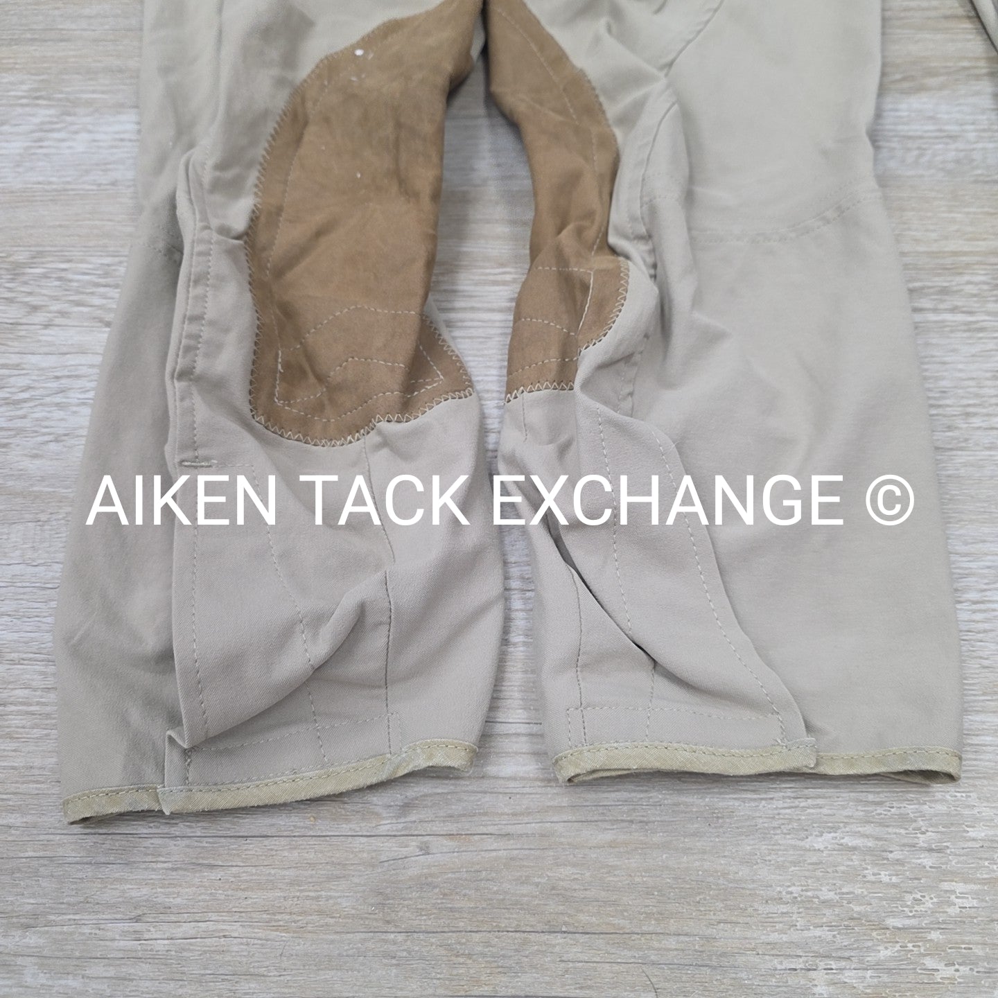 BARGAIN BUNDLE: 3 Pairs Tailored Sportsman Side Zip Knee Patch Breeches, Size 32