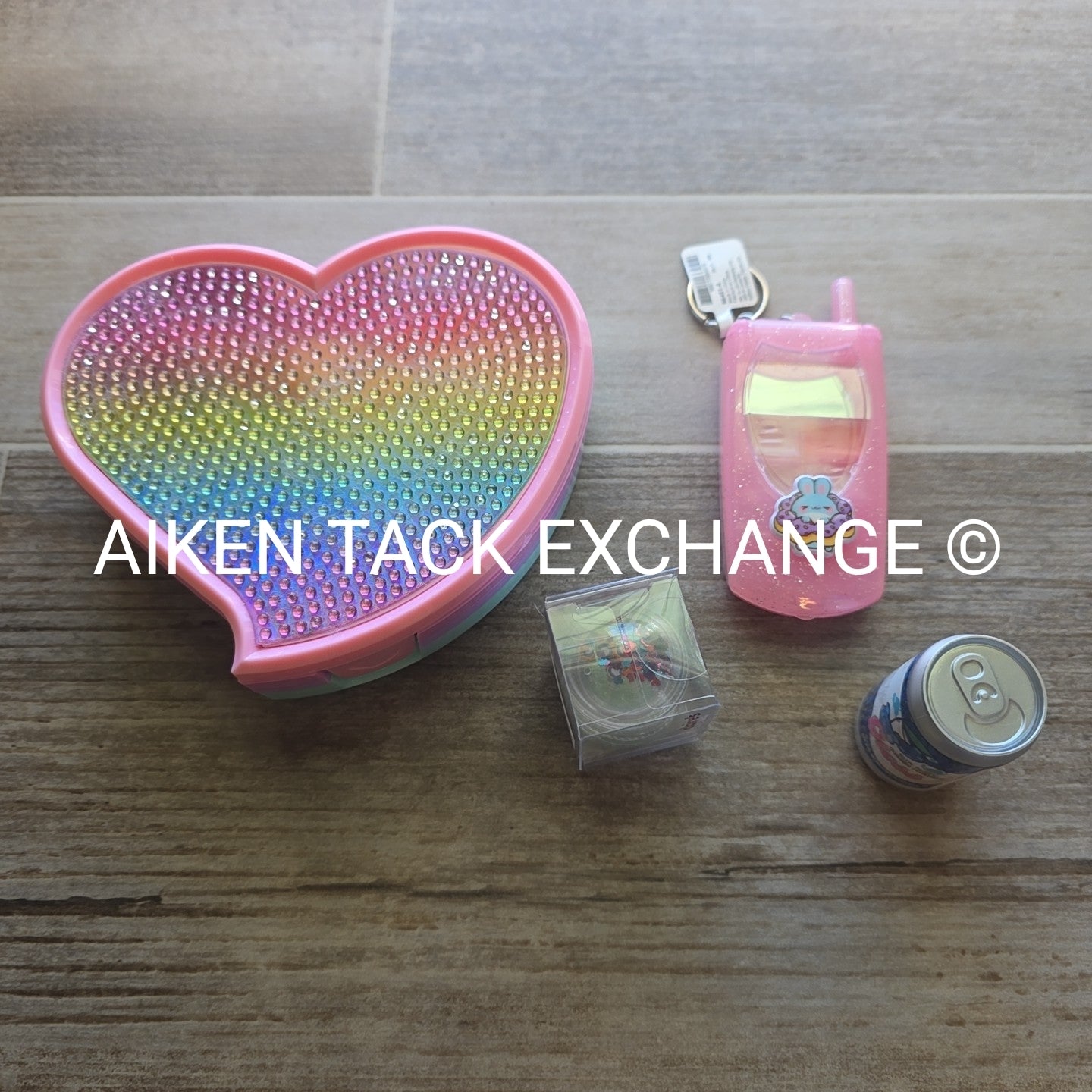 Claire's Beauty Set - Makeup Kit, Cellphone Gloss, Soda Lip Balm, Confetti Gloss