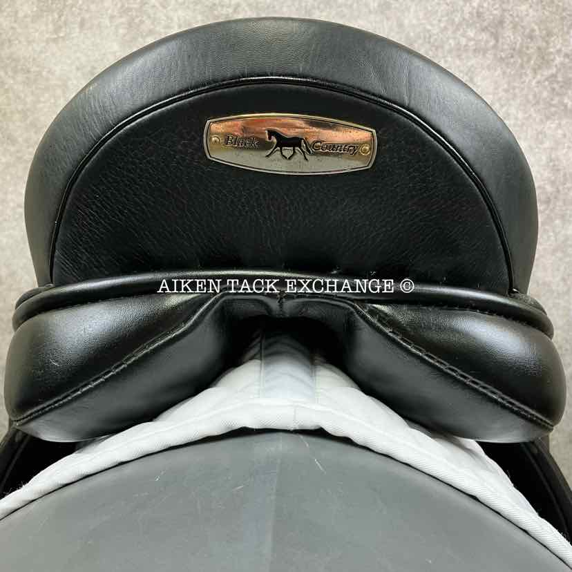 2013 Black Country Eloquence Dressage Saddle, 19" Seat, Extra Wide Freedom Hoop Tree, Wool Flocked Panels