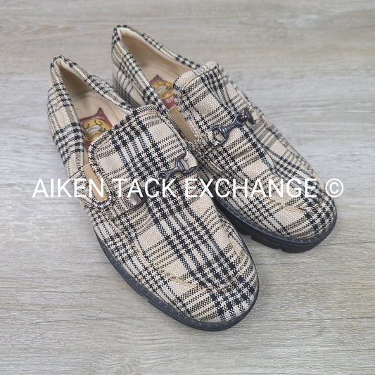 5/A Baker TuffRider Plaid Loafer, Size 6