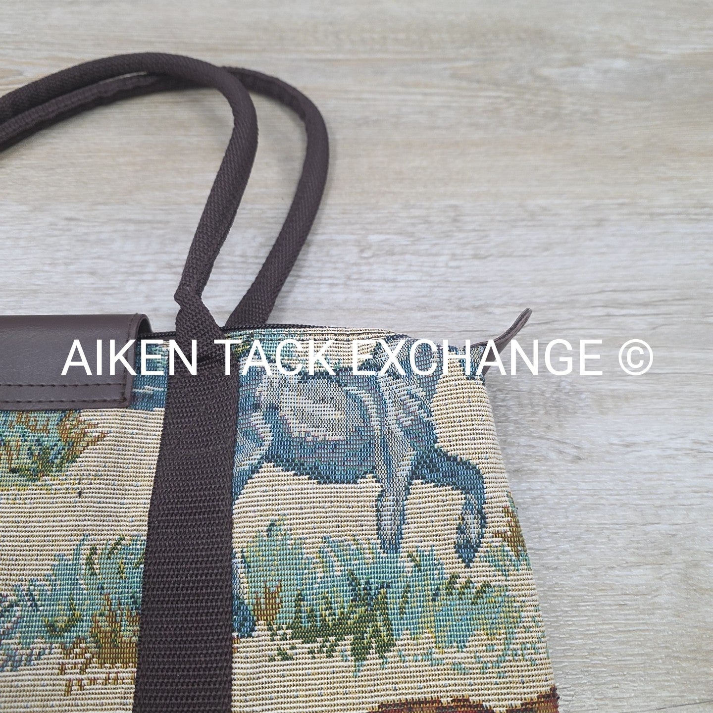 Equestrian Print Tote Bag