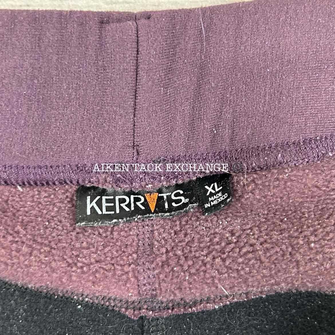 Kerrits Fleece Lined Winter Full Seat Tights, Size X-Large