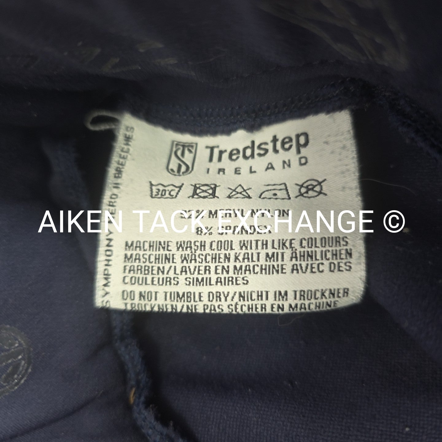 Tredstep Symphony Nero II Silicone Grip Knee Patch Breeches, 32 (have blemishes)
