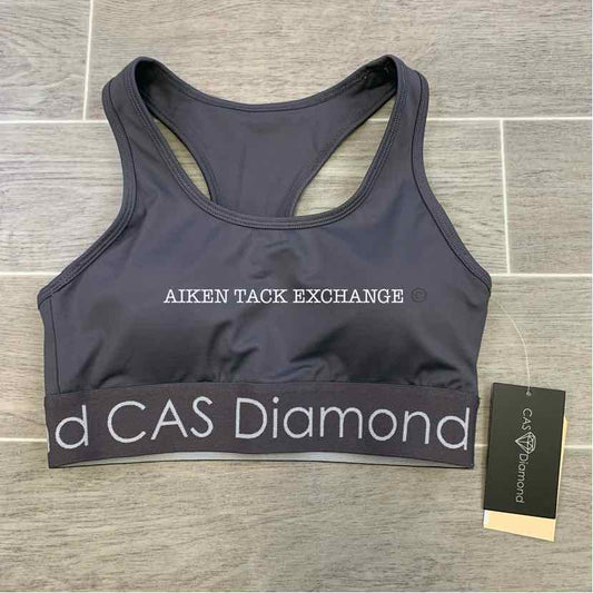 CAS Diamond Athletic Sports Bra, Brand New, Grey, Size Medium