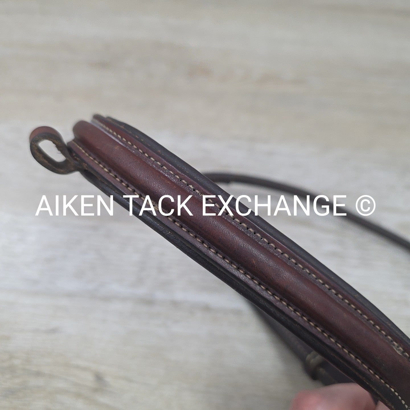 Edgewood Plaid Raised Flash Noseband, Missing Flash Strap, Brown, Size Full