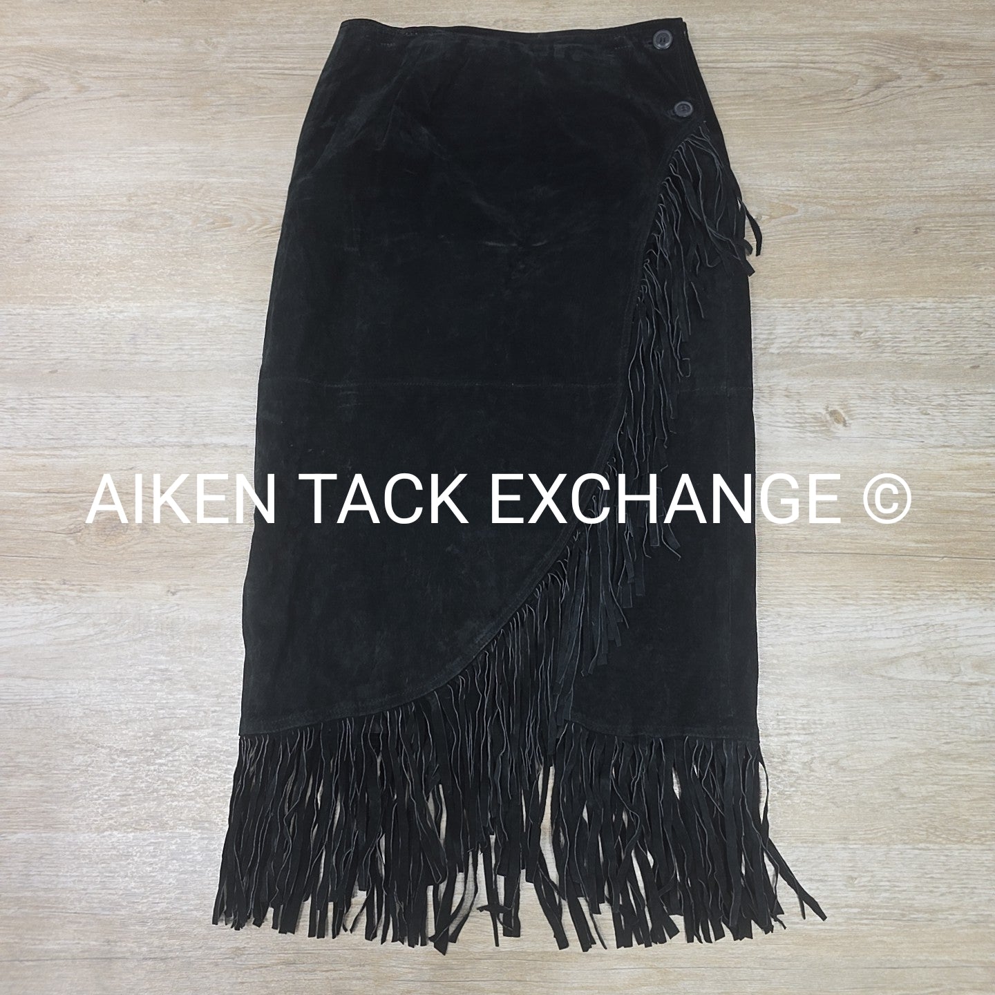 Newport News Suede Fringe Skirt, Women's 16