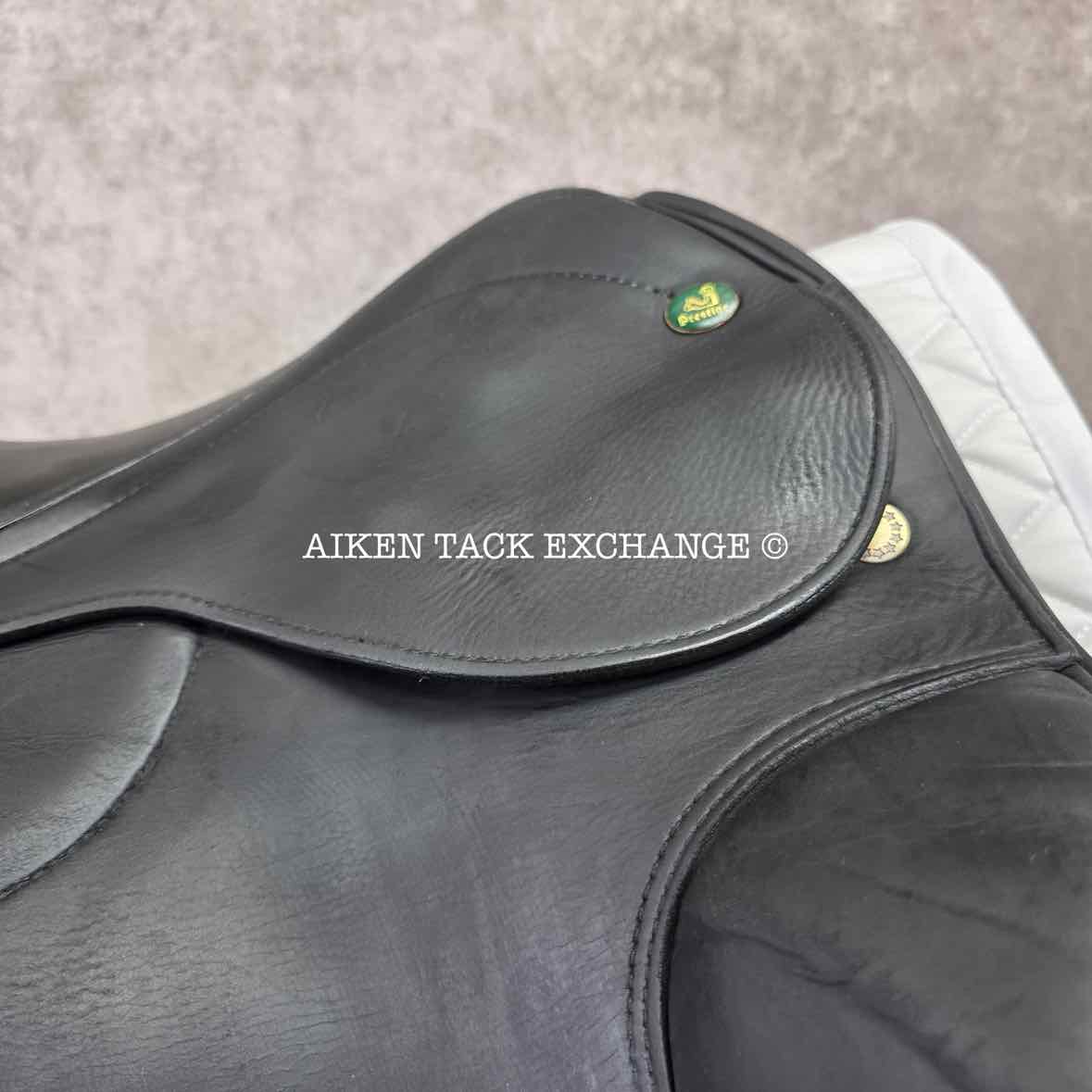 2005 Prestige Optimax Dressage Saddle, 18" Seat, 34 Tree - M/MW, Wool Flocked Panels