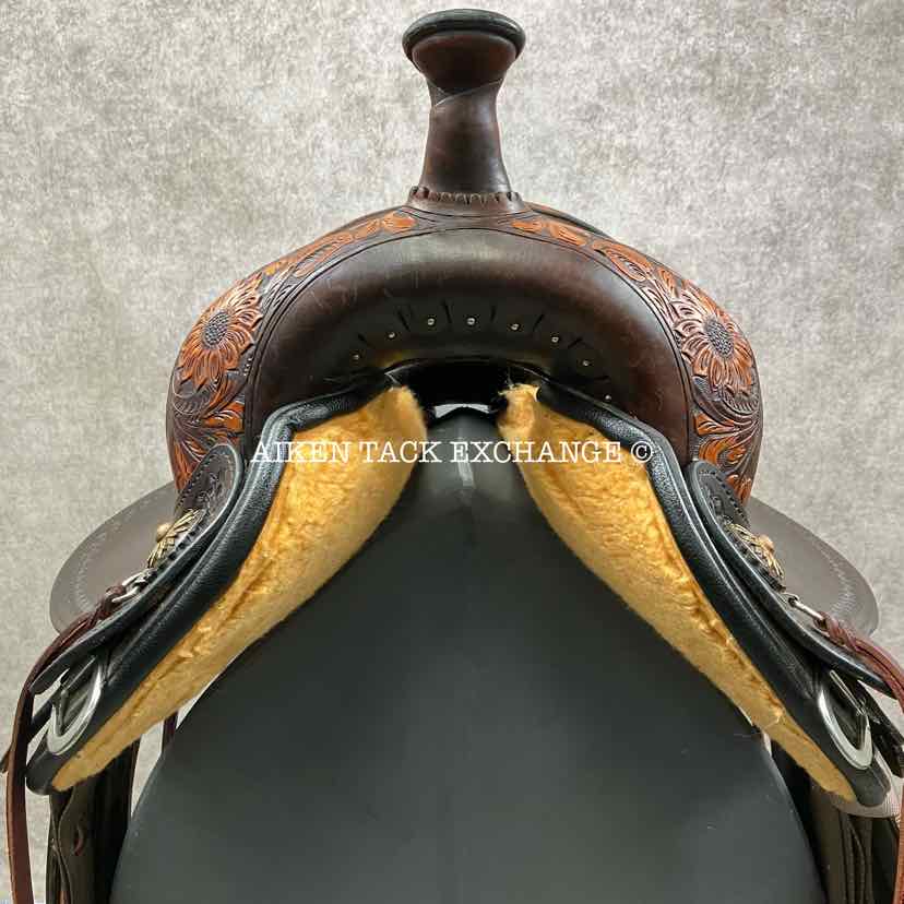**SOLD** 2021 Circle Y 1682 Sunflower Flex2 Trail Western Saddle, 15" Seat, Flex2 Trail 5 Tree - Wide