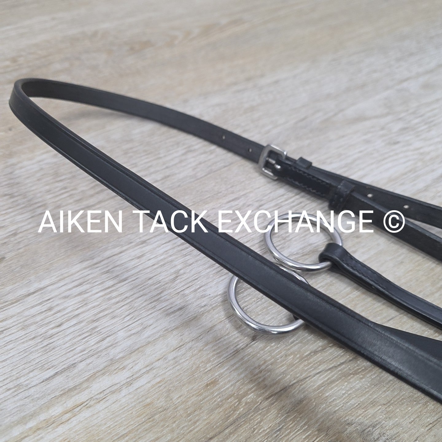 Plain Flat Running Martingale, Black, Size Full