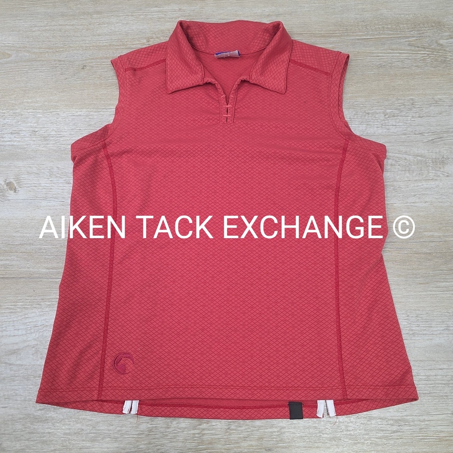 Irideon Sleeveless Polo Top, Size Large