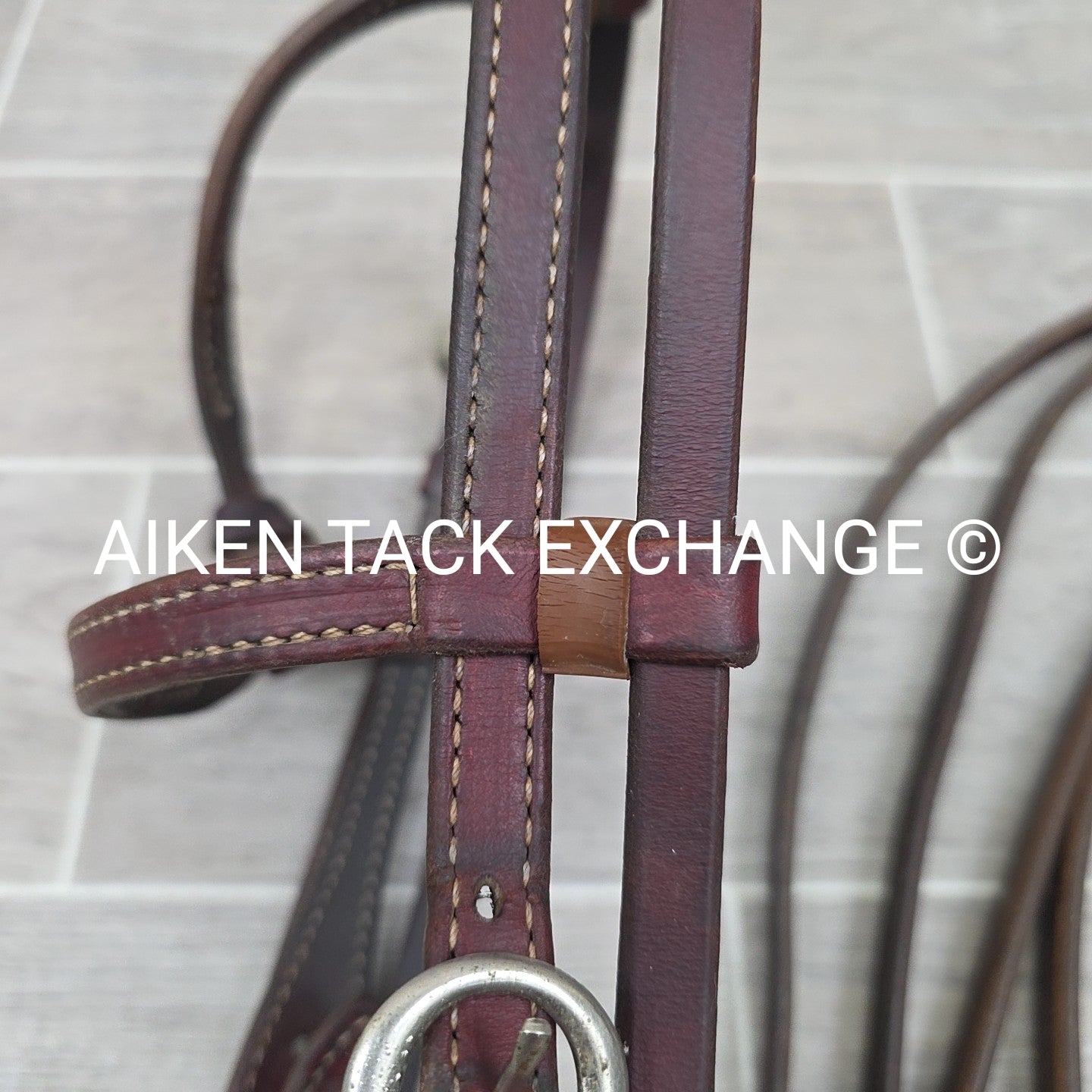 Western Browband Bridle with Split Reins, Brown, Size Full