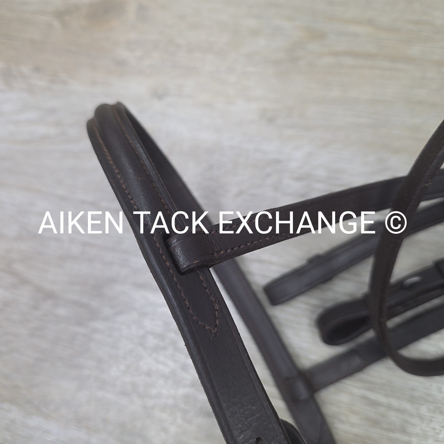 Plain Raised Bridle, No Reins, Brown, Size Full