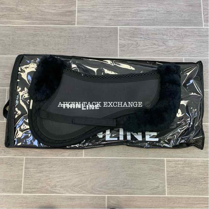 ThinLine Trifecta Half Pad with Sheepskin Rolls, Brand New, Black, Size Small