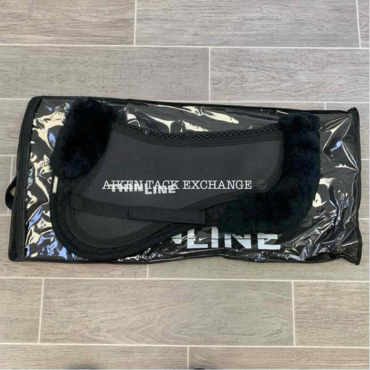 ThinLine Trifecta Half Pad with Sheepskin Rolls, Brand New, Black, Size Small