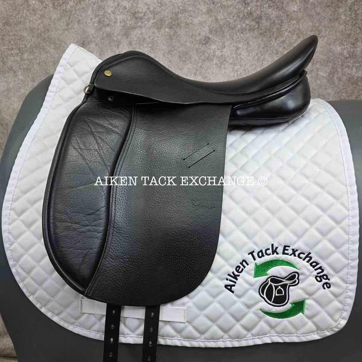 Performer Dressage Saddle, 17.5" Seat, Wide Tree, Wool Flocked Panels