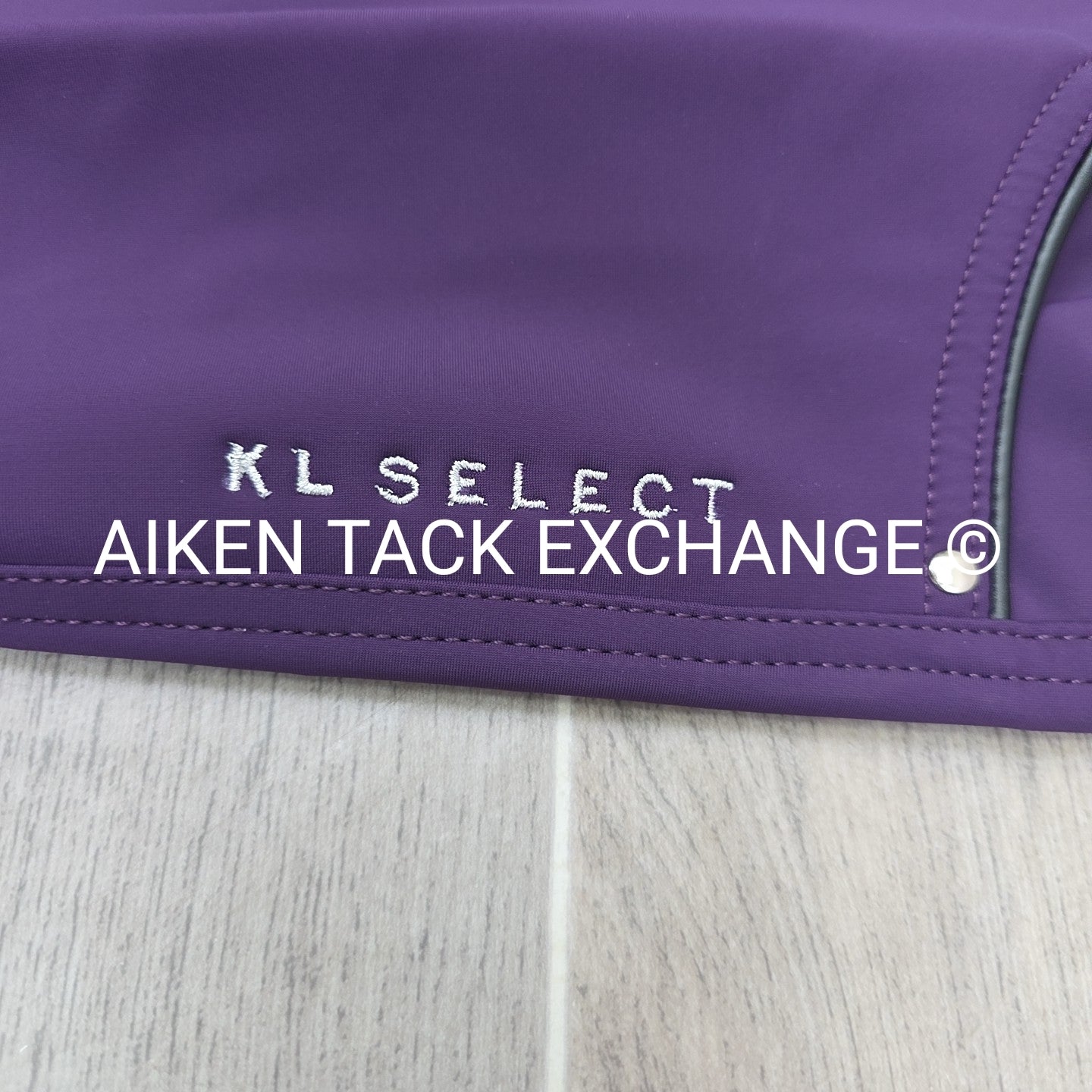 KL Select Gabrielle Knee Patch Breeches, Purple, Women's Size 30R