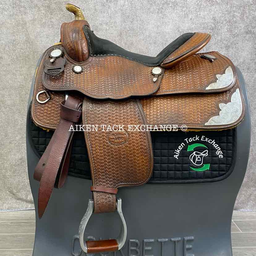 McLelland's Western Saddle, 14.5" Seat, Wide Tree - Full QH Bars