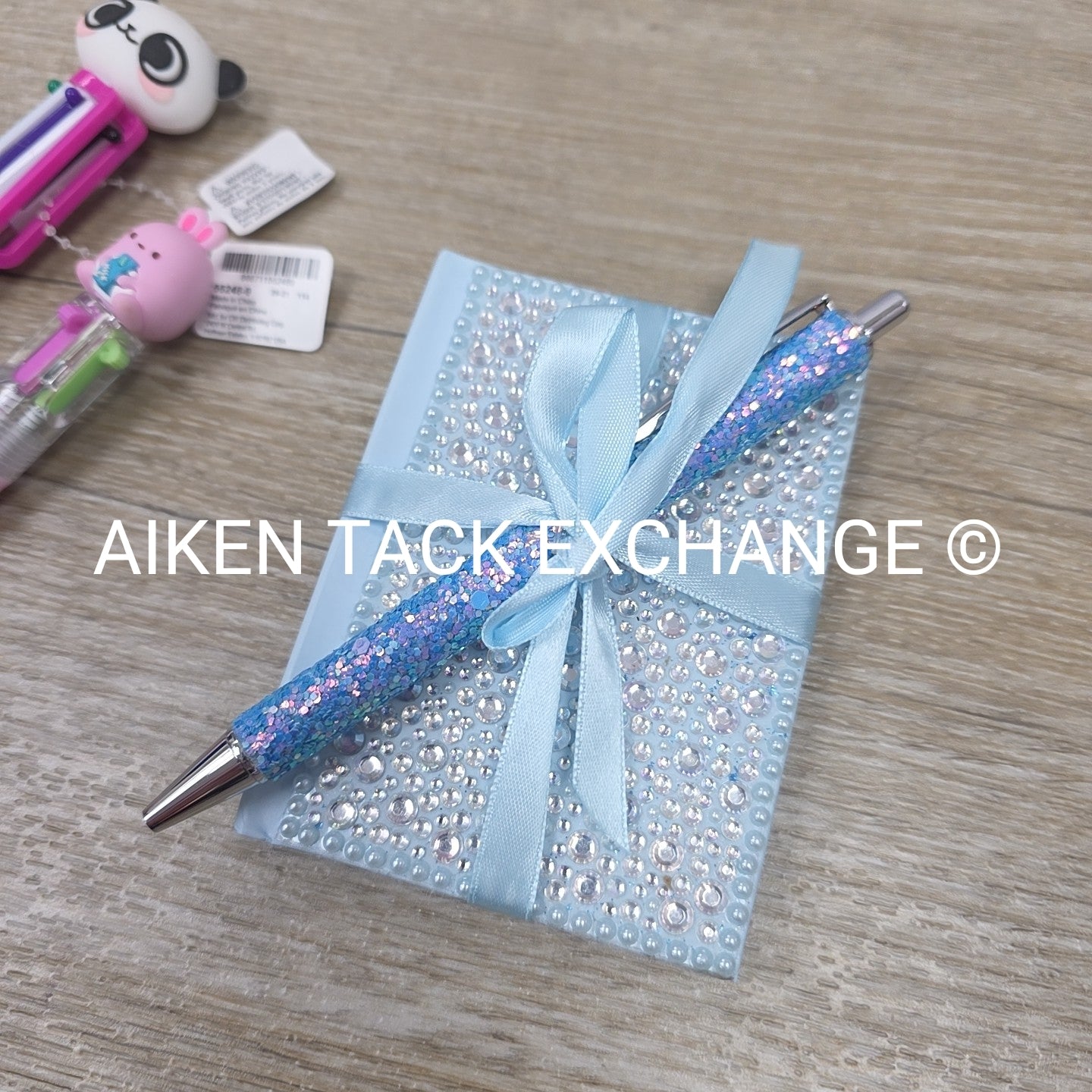 Claire's Stationery Bundle - 2 Multicolor Pens, 1 Bling Pad & Pen Set