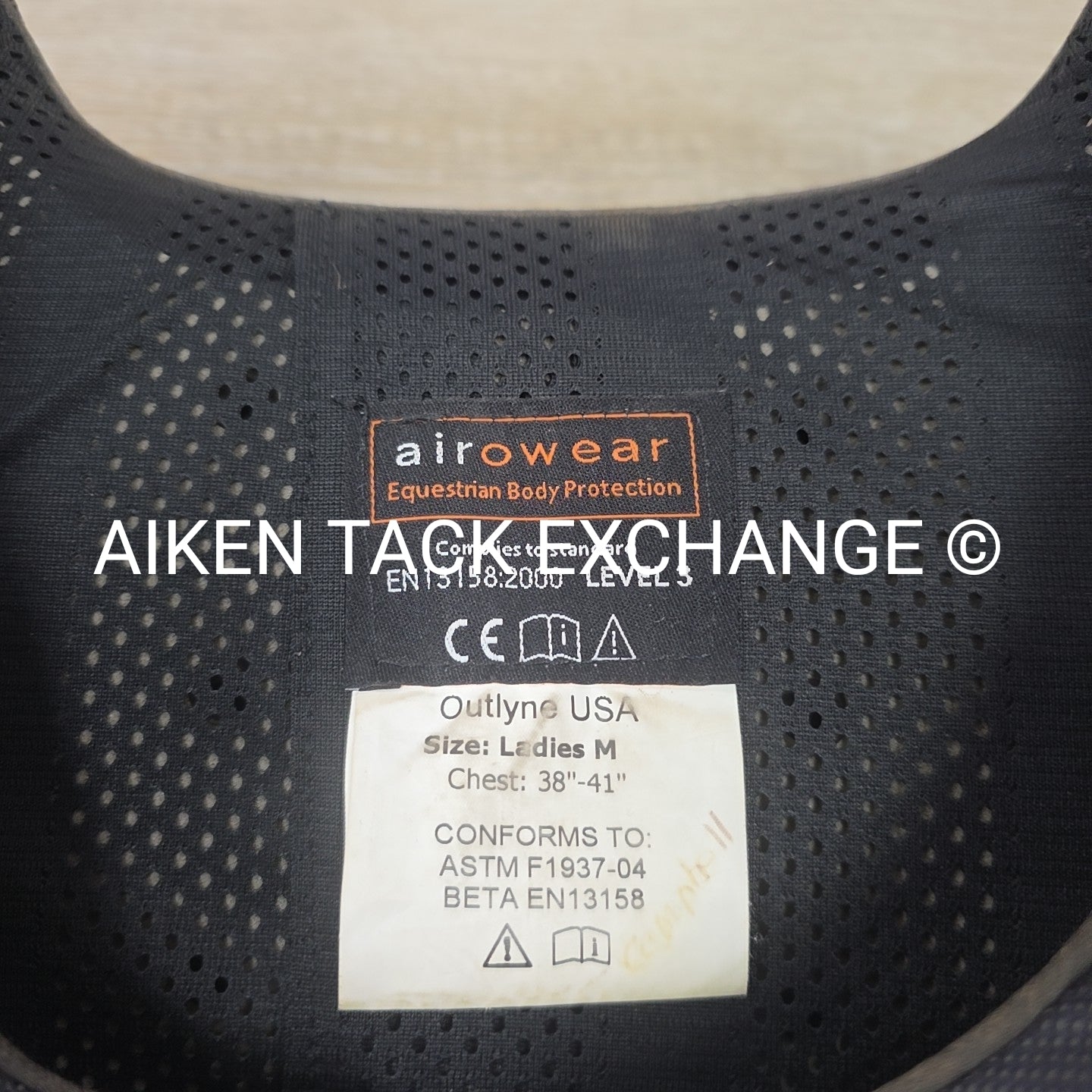 Airowear Outlyne USA Body Protector XC Safety Vest, Women's Medium