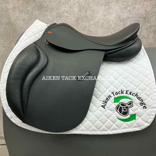 Jeffries XP GP All Purpose Jump Saddle, 17.5" Seat, Extra Wide Tree, Wool Flocked Panels