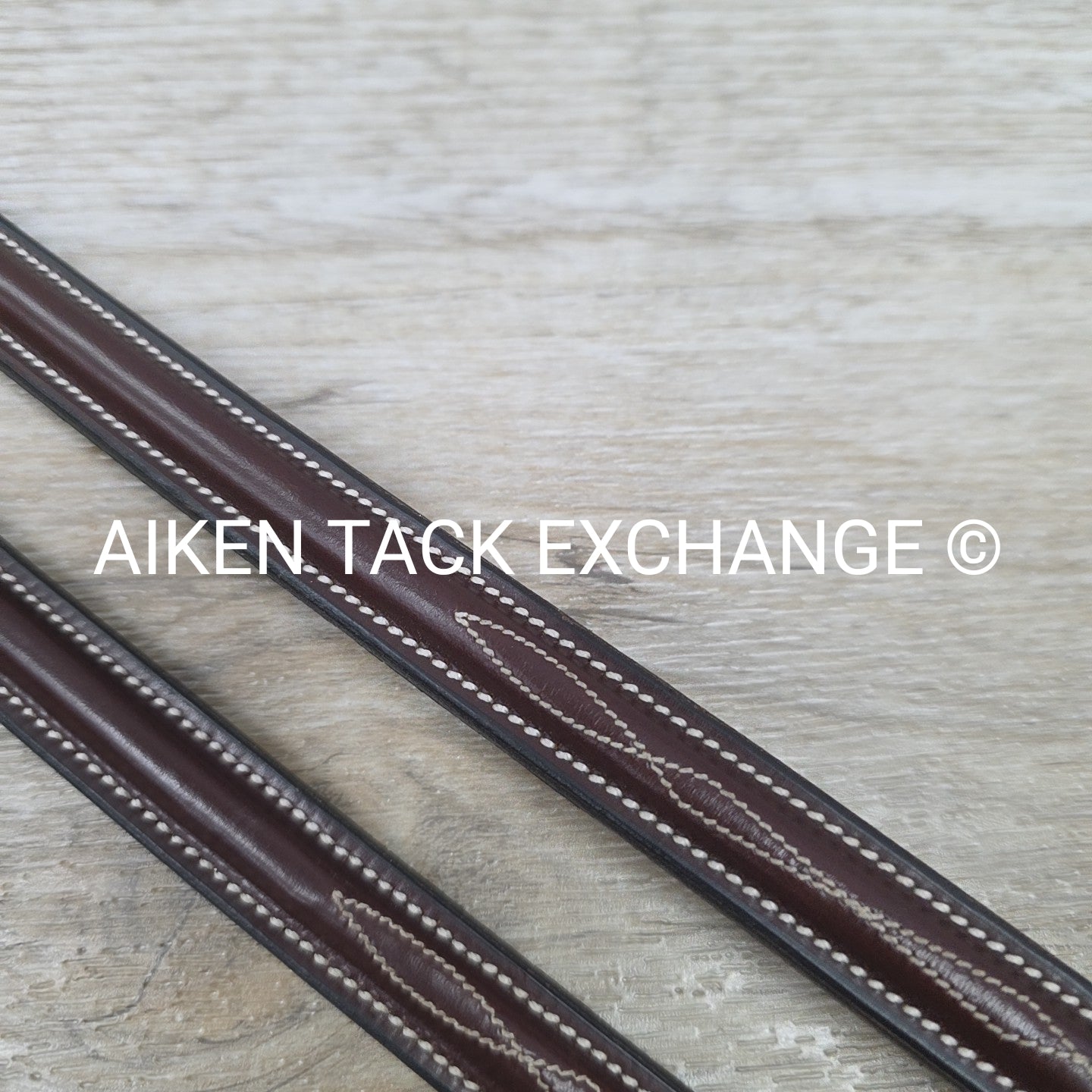 KL Select Square Raised Fancy Stitched Laced Reins, Brown, Size Full