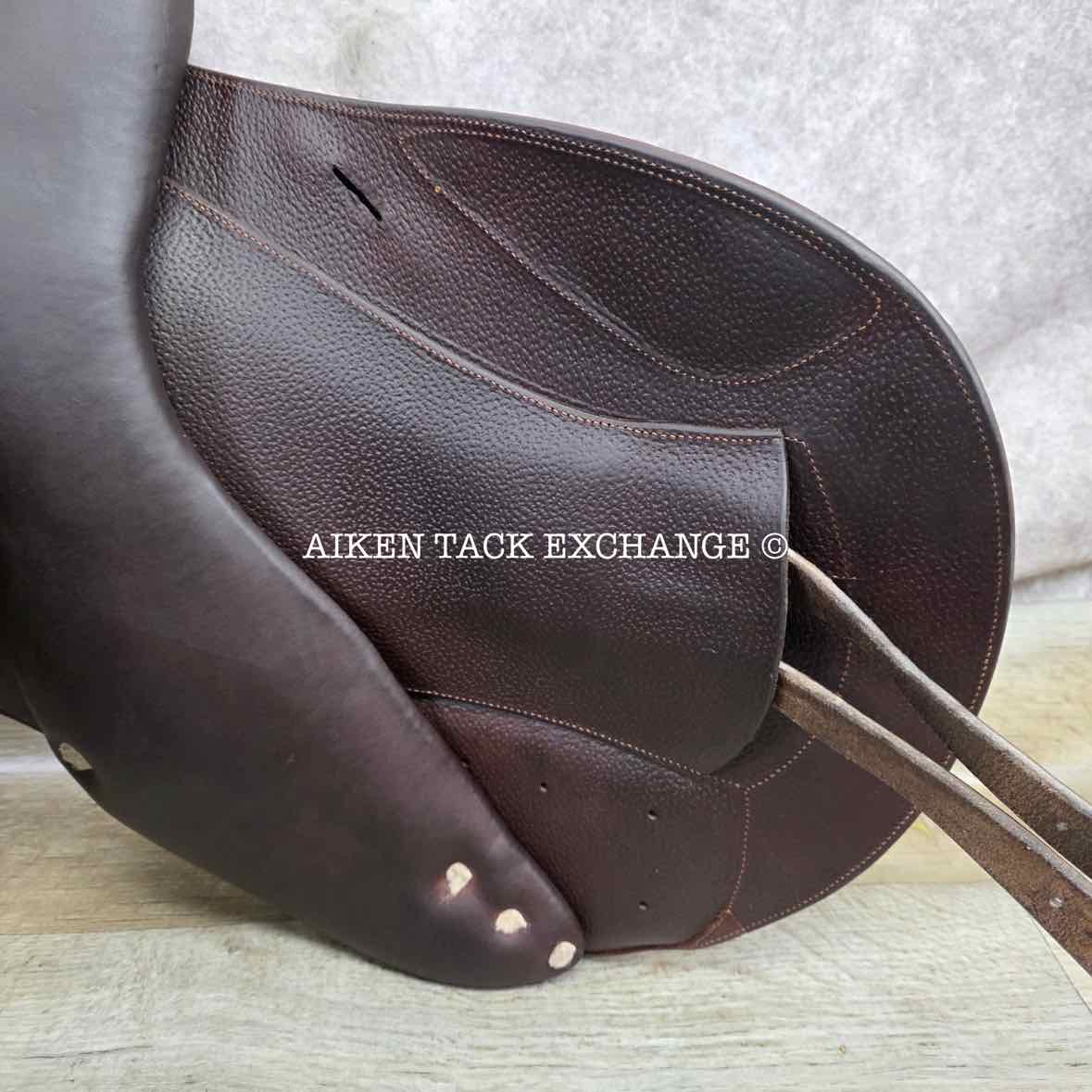 2020 CWD SE09 Monoflap Jump Saddle, 18" Seat, 2A Flap, Medium Tree, Foam Panels, Full Buffalo Leather