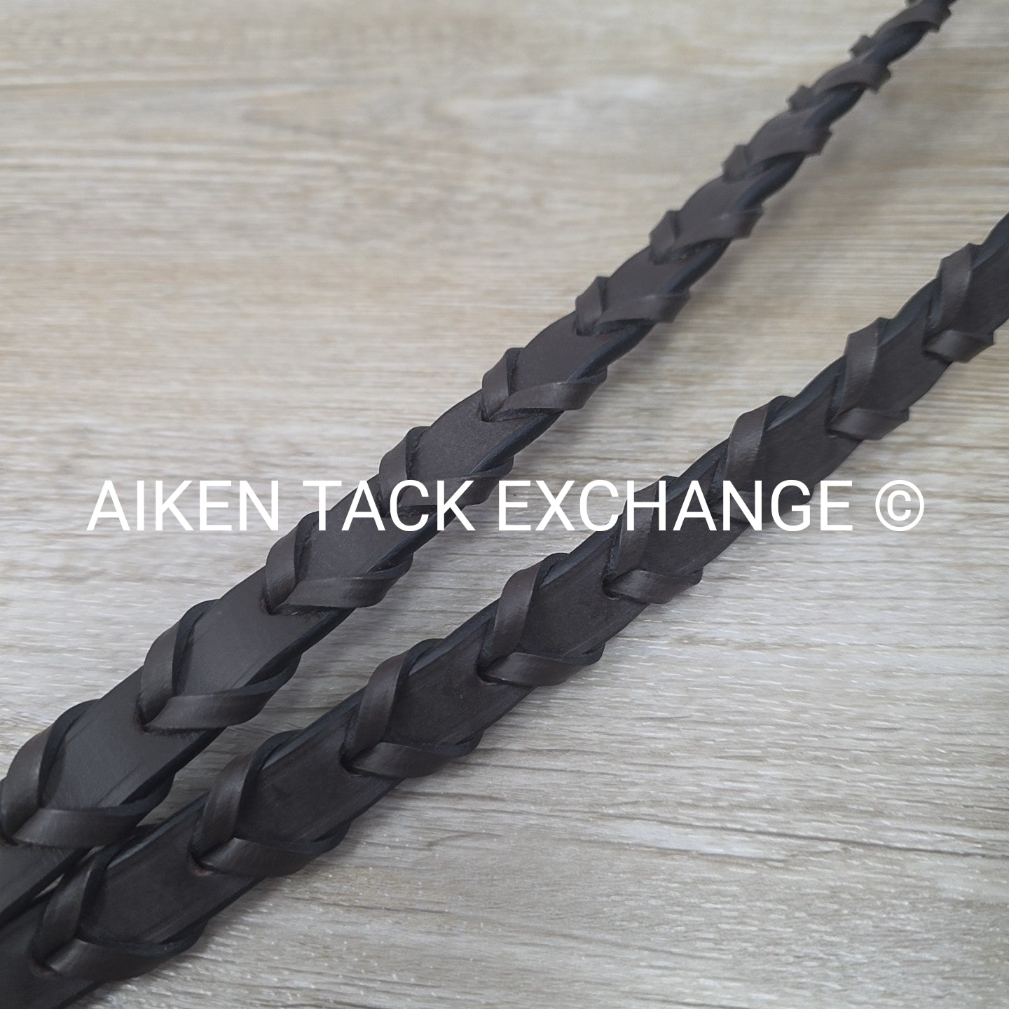 HDR Pro Mono Crown Fancy Stitch Padded Bridle with Reins, Havana Size Full/Horse