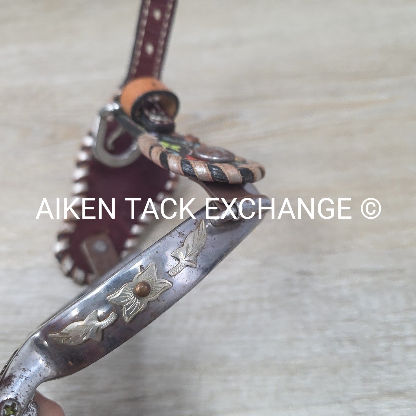 Western Rowel Spurs with Spur Straps